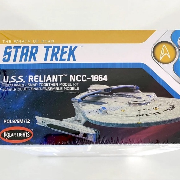 Star Trek USS Reliant NCC-1864 Model Kit Wrath of Khan 1/1000 Polar Lights New - Picture 3 of 5